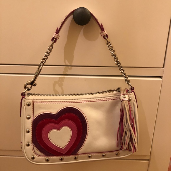 White heart purse - COACH - Picture 1 of 12